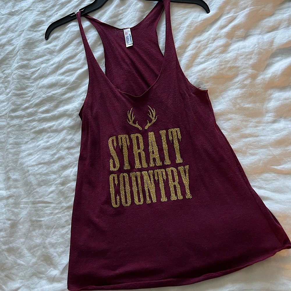 Strait Country Racerback Glitter Tank